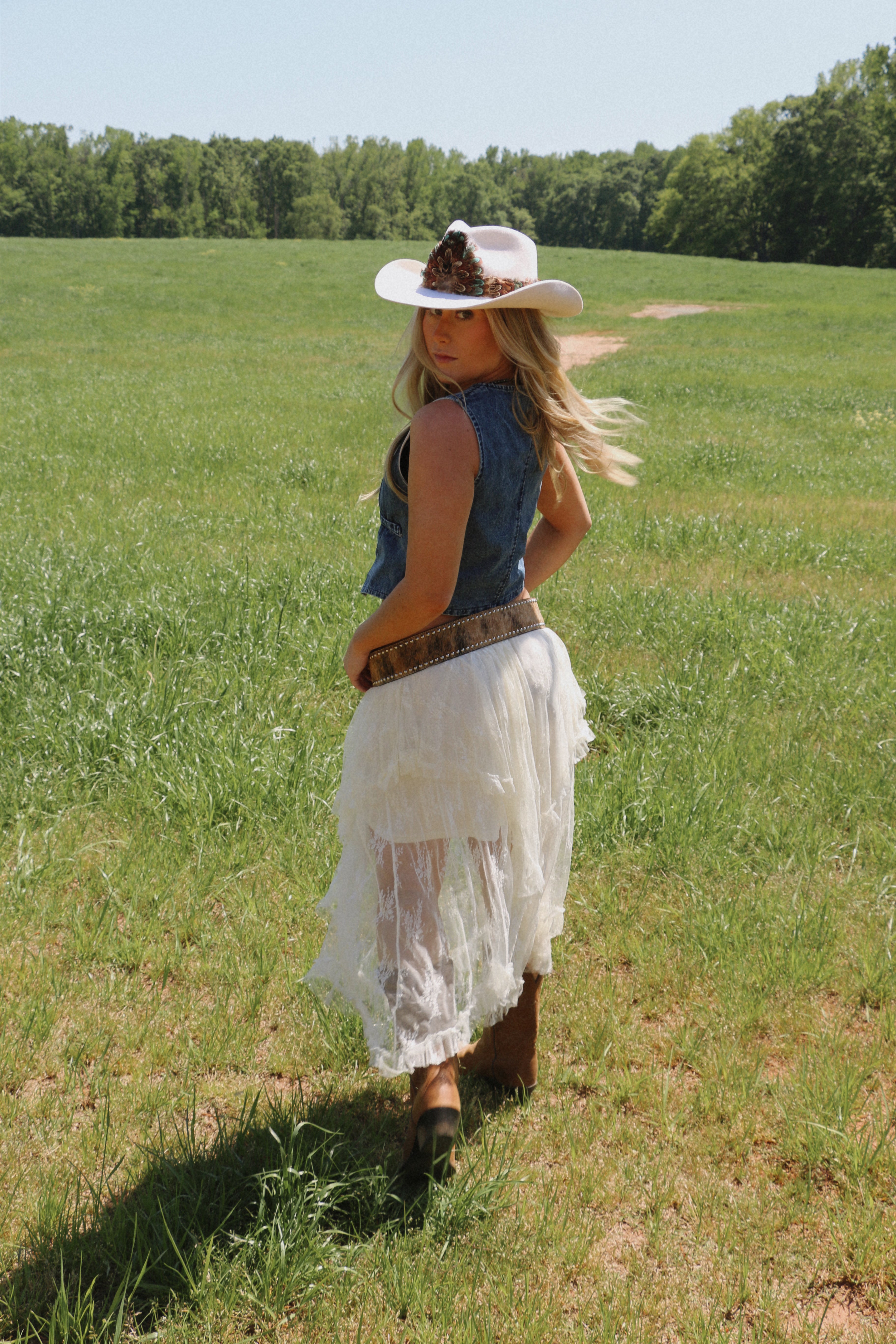 Darling Denim Button Vest