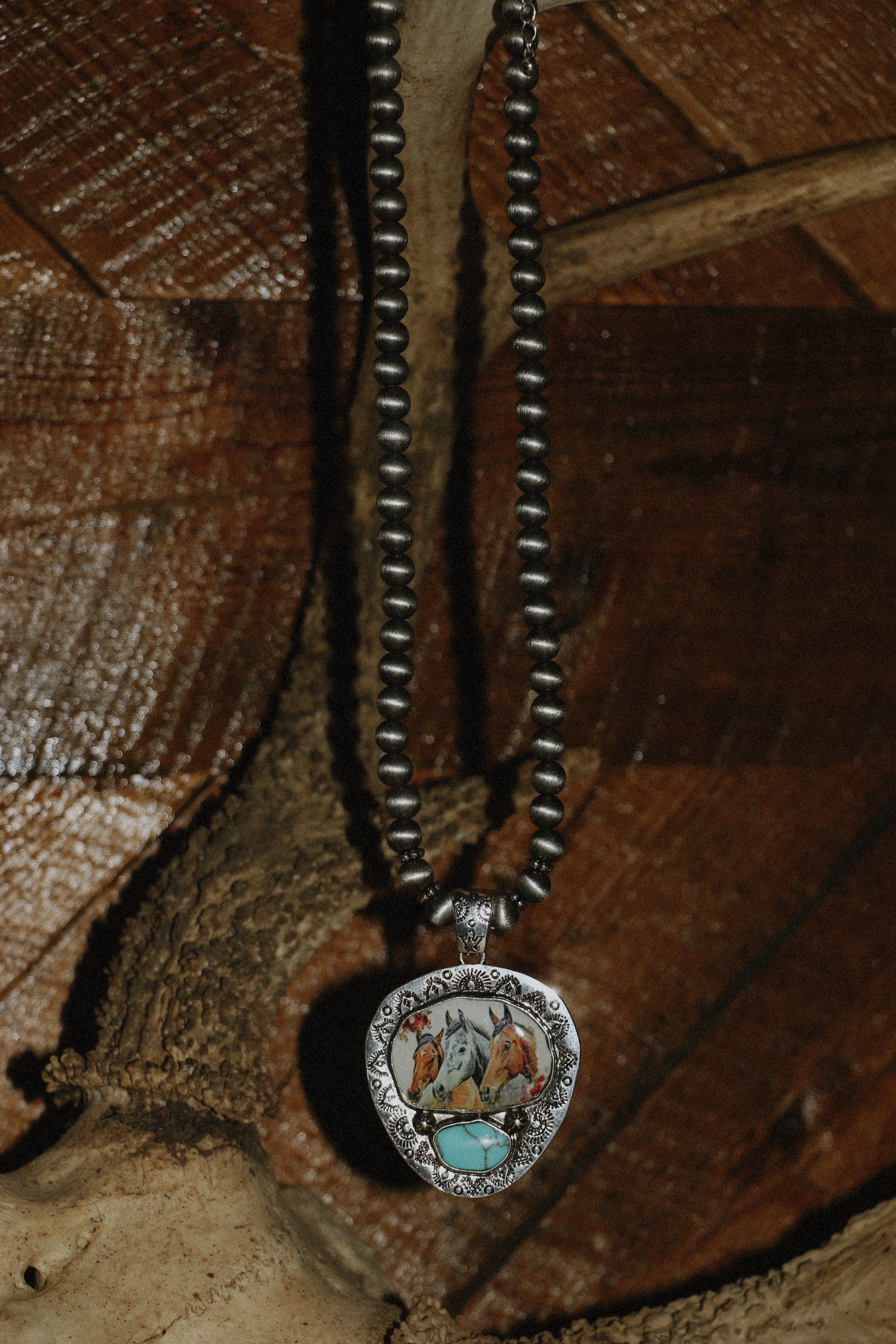 Ranch Rider pendant necklace