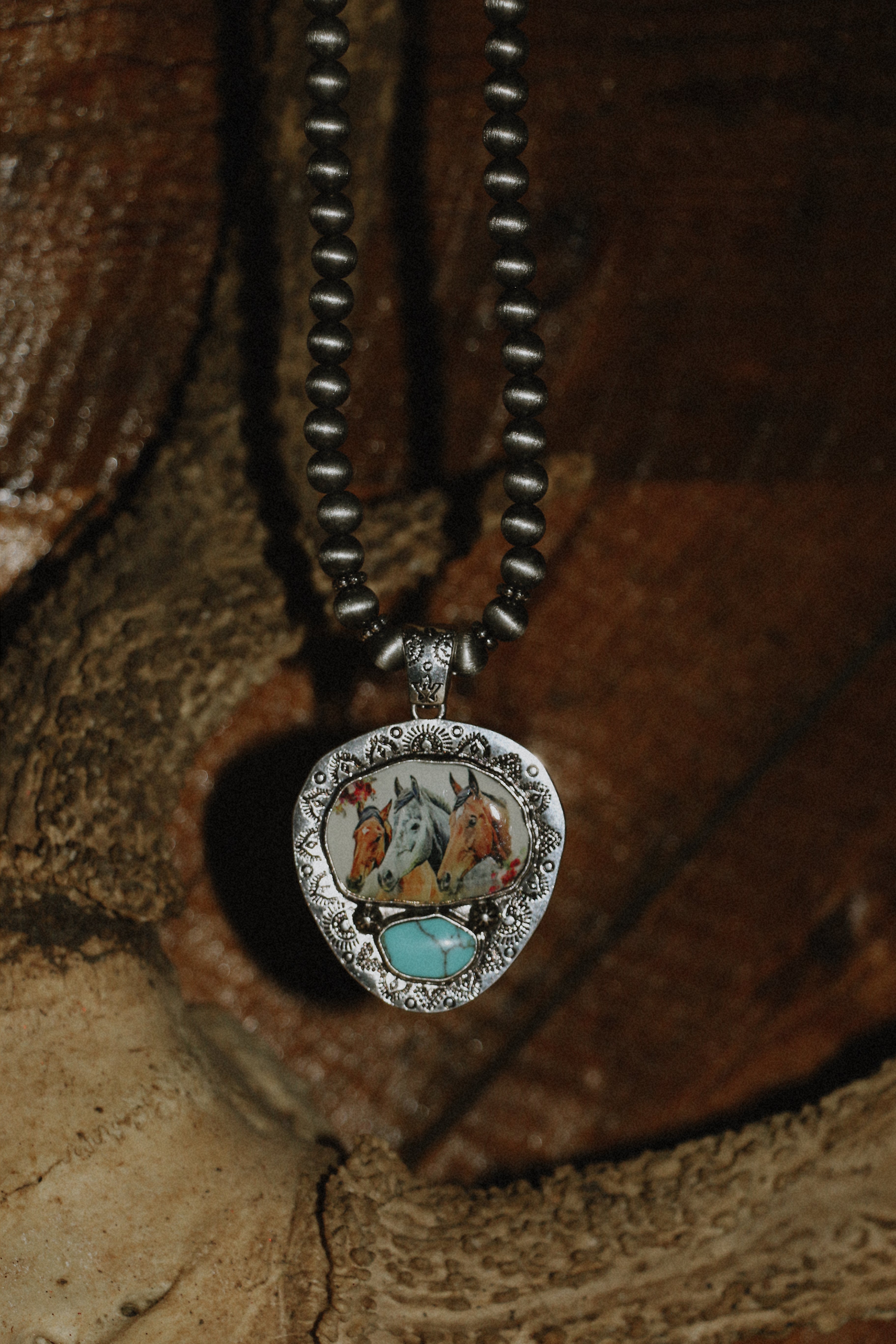 Ranch Rider pendant necklace
