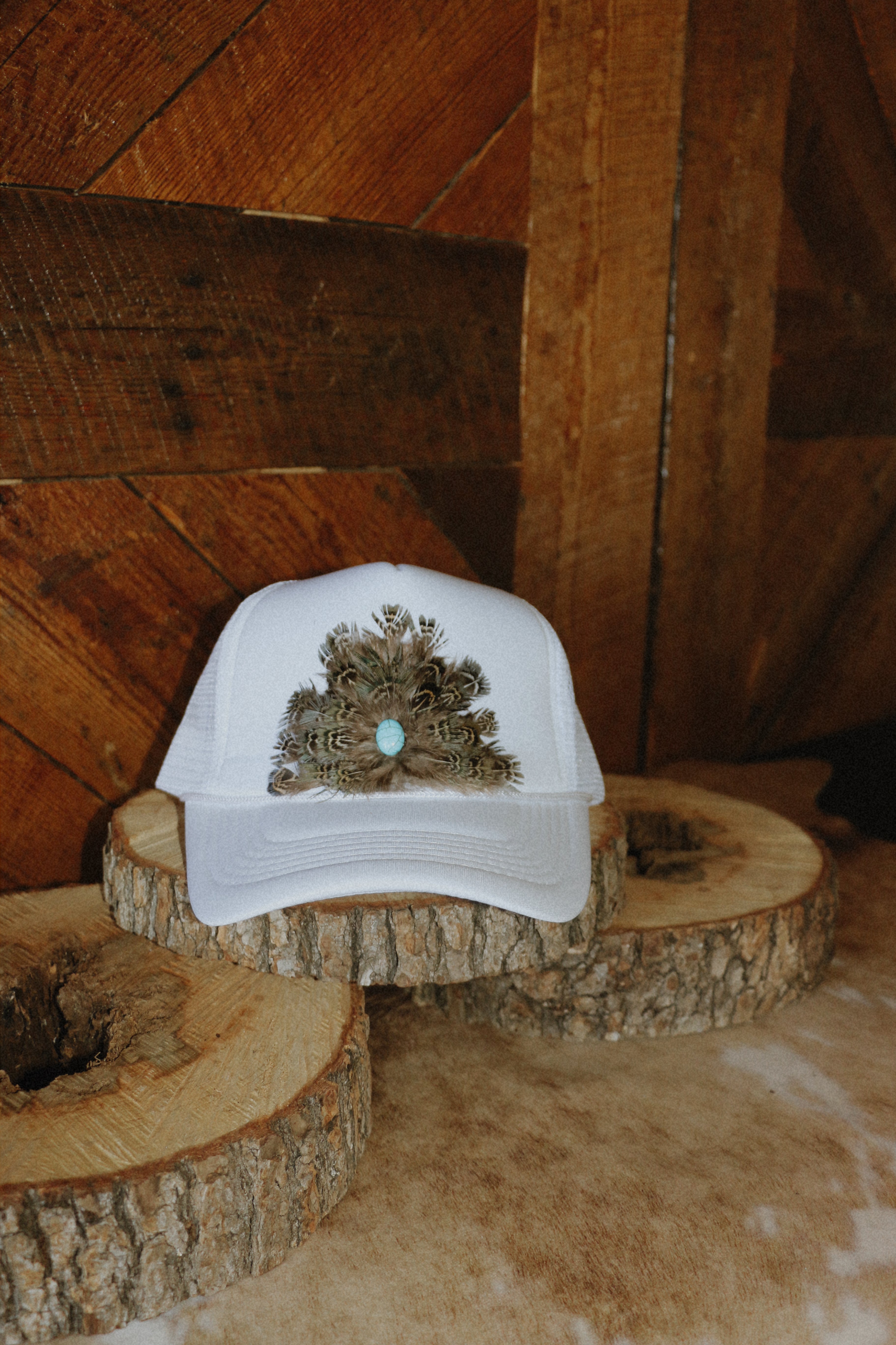 Feathered Soul Trucker (White)