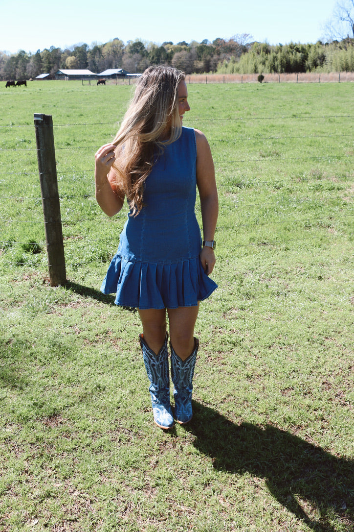 Saddle Sky Mini Dress