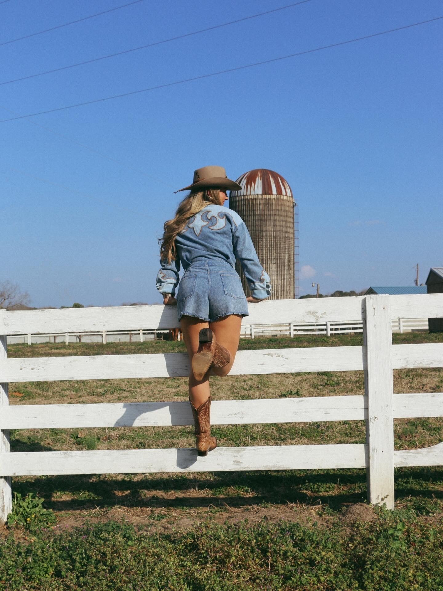 Cowboy Crush Denim Romper