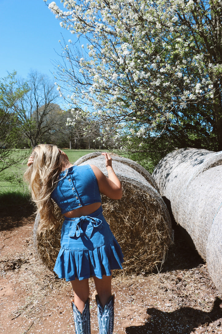 Saddle Sky Mini Dress
