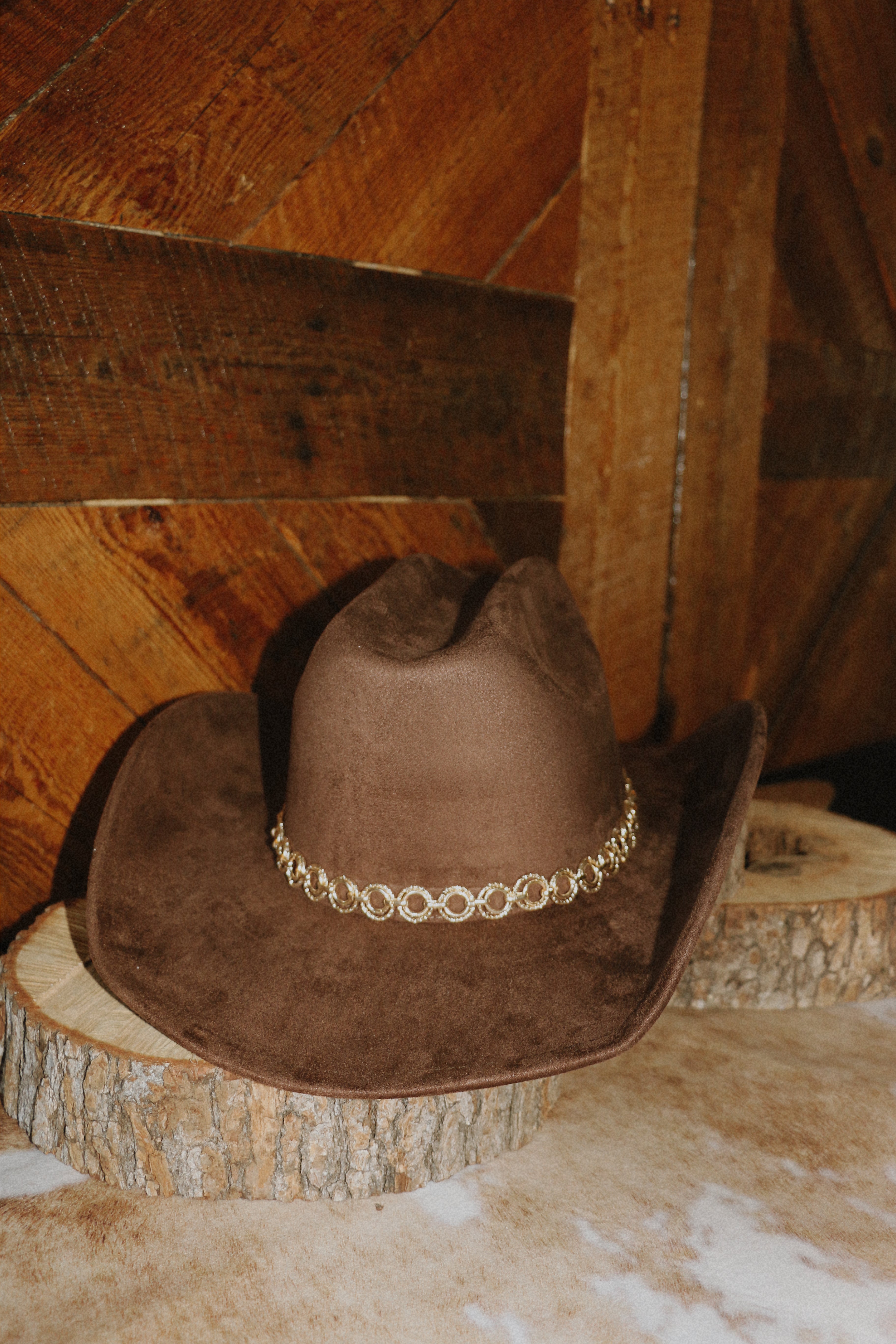 Whiskey and Gold Cowgirl Hat