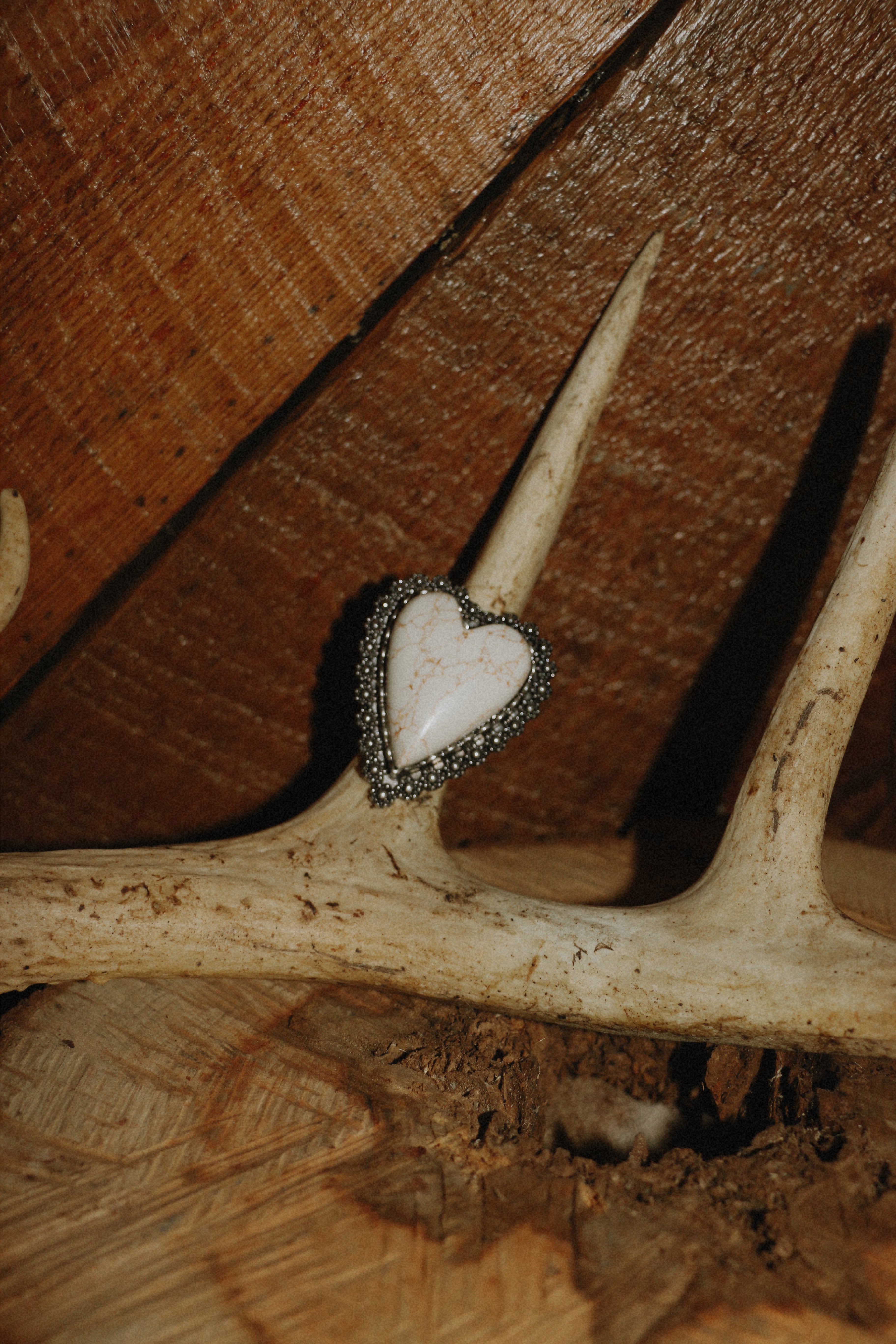 Heart of the West ring - White